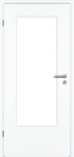 G-Tec Türelement mit Lichtausschnitt Weißlack RAL 9016