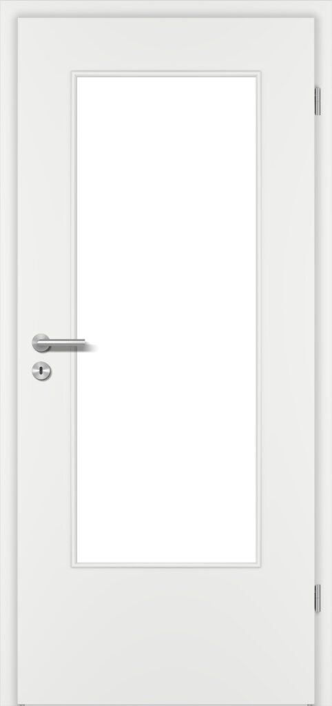 Türblatt CPL Snow White mit Lichtausschnitt